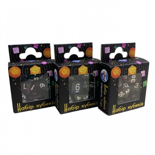 Набор кубиков - Double Color Glitter 7 Dice Set (в ассортименте)